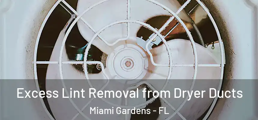 Excess Lint Removal from Dryer Ducts Miami Gardens - FL